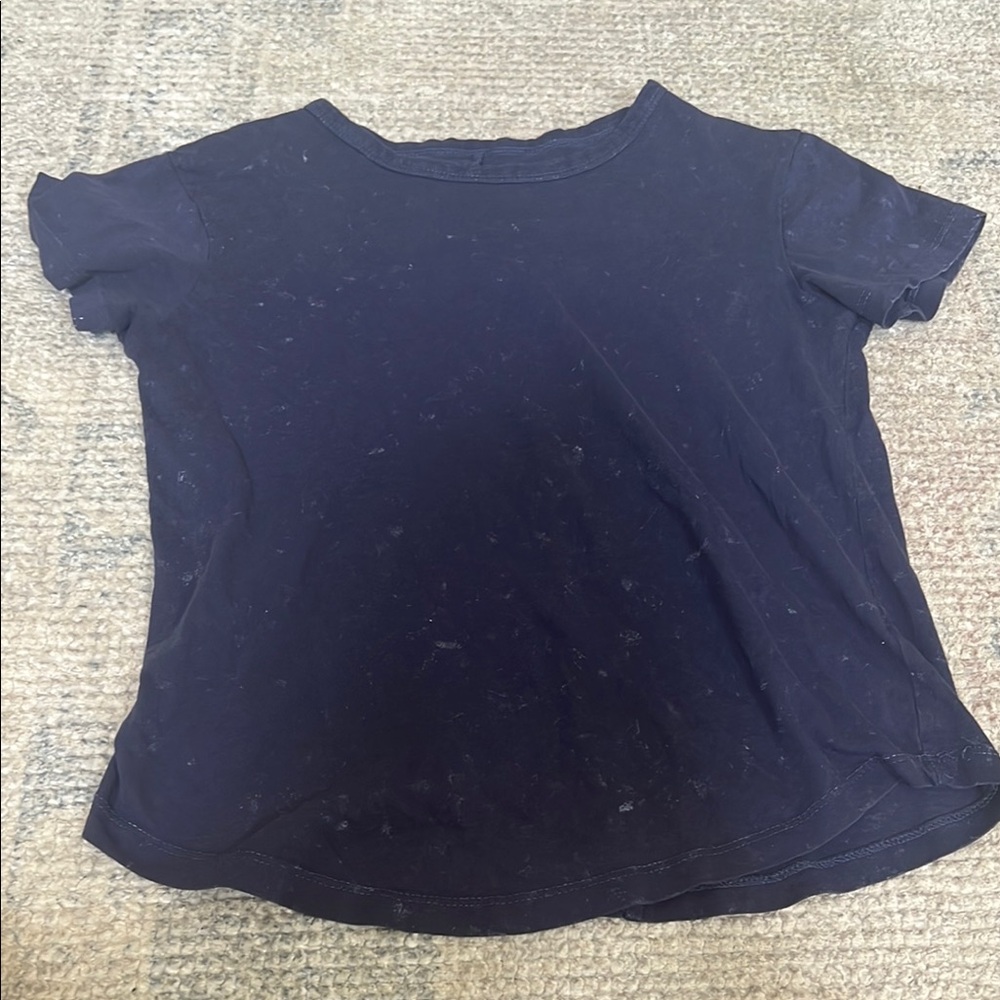 Blue Boxy Short Sleeve T-Shirt